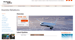 Desktop Screenshot of investor.rockwellcollins.com